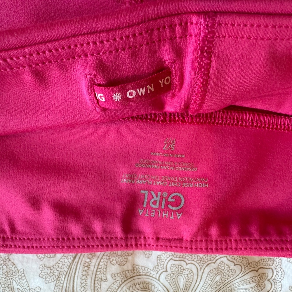 Athleta Girl Pink Leggings